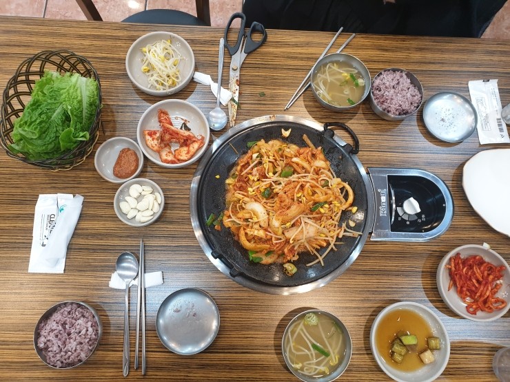  제주 첫째날 저녁식사 두루치기