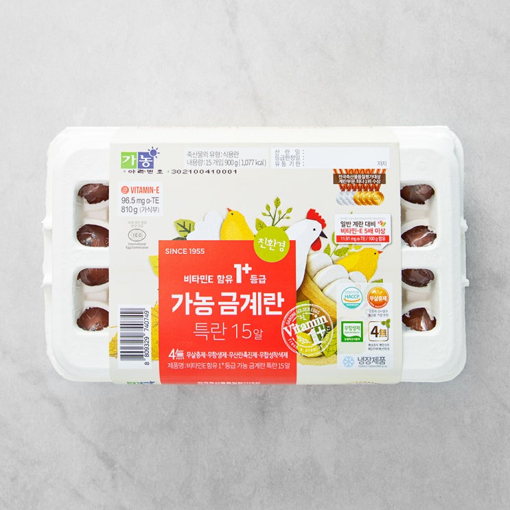 (로켓배송)가농 금계란 비타민E 함유 1+등급 특란 15구, 900g, 1개 추천해요 (로켓배송)가농 금계란 비타민E 함유 1+등급 특란 15구, 900g, 1개 추천해요