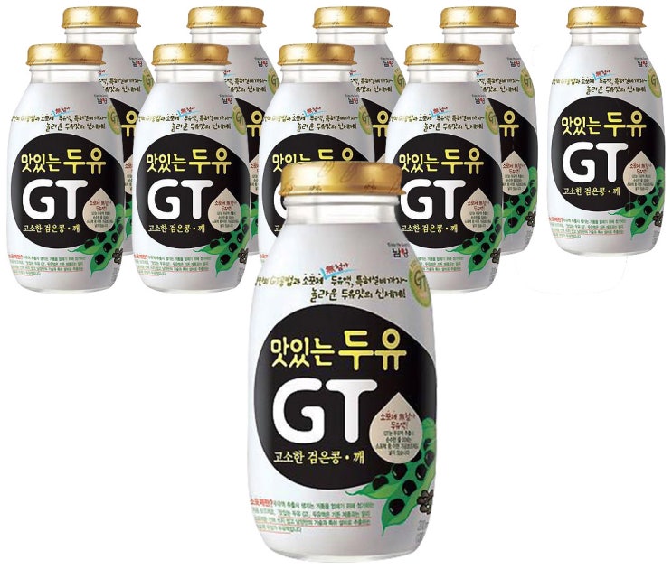 (로켓배송)남양 맛있는 두유 GT 검은콩 깨 200mlX10병, 200ml, 10병 추천해요 (로켓배송)남양 맛있는 두유 GT 검은콩 깨 200mlX10병, 200ml, 10병 추천해요