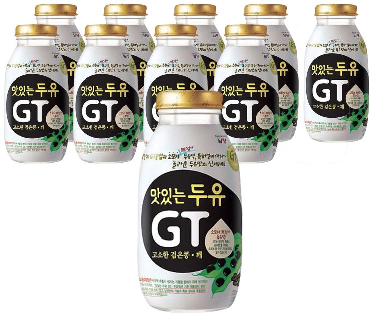 (로켓배송)남양 맛있는 두유 GT 검은콩 깨 200mlX10병, 200ml, 10병 추천해요