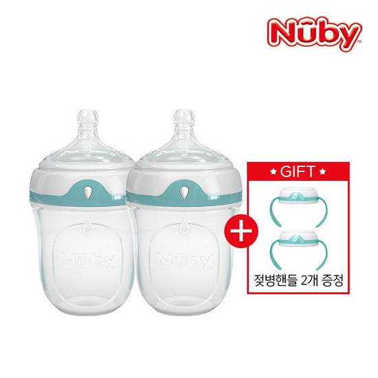  (손잡이 증정)누비 컴포트 실리콘젖병 실속세트2(150ml x 2), 상세설명 참조, 없음