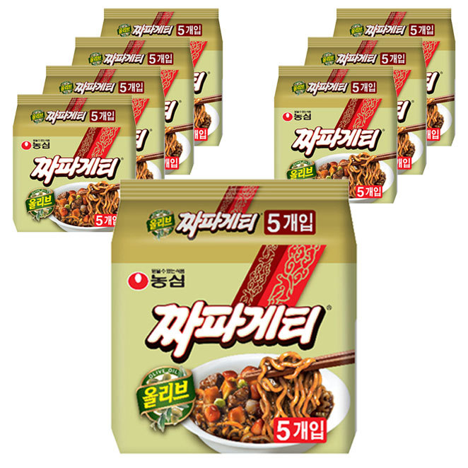 농심 올리브 짜파게티, 140g, 40개 추천해요