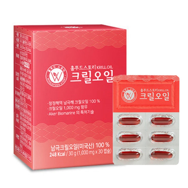 (로켓배송)홀푸드스토리 크릴오일 영양제, 30g, 1개 추천해요