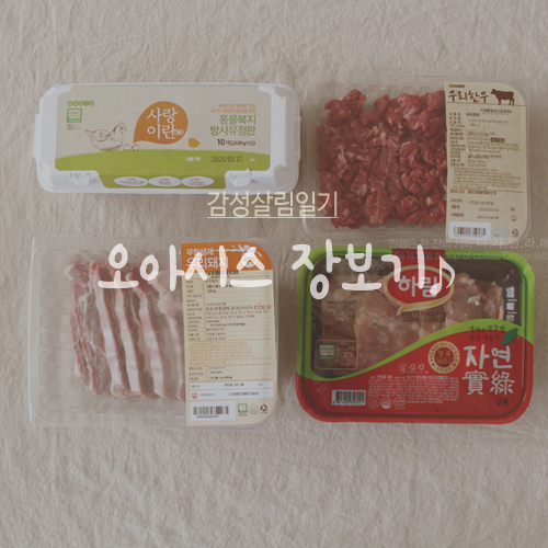  오아시스 장바구니, 인터넷으로 코로나장보기 건강집밥해먹기