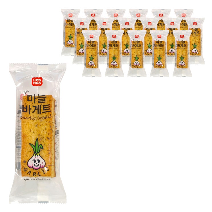 (로켓배송)코스모스제과 마늘바게트, 24g, 18개 추천해요 (로켓배송)코스모스제과 마늘바게트, 24g, 18개 추천해요