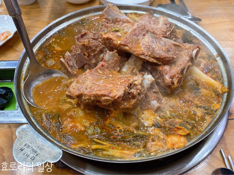  한국민속촌/보라동 감자탕 맛집 큰마당감자탕 국물이 진국이에요