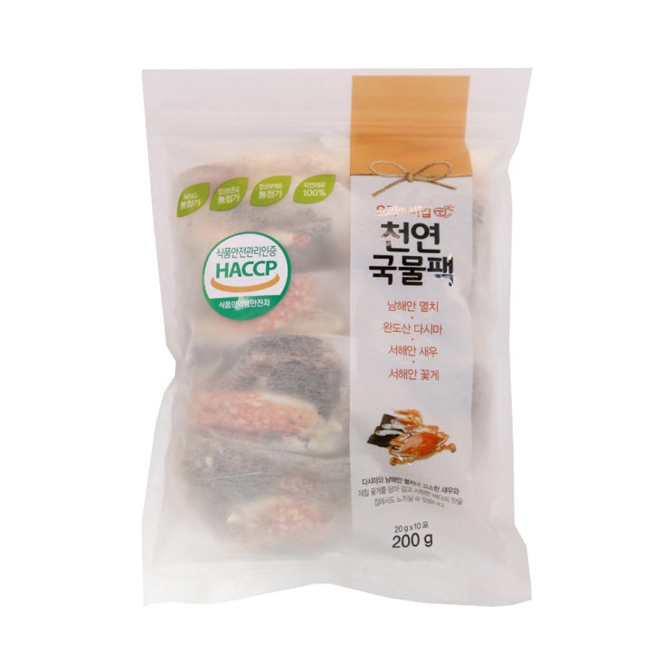 (로켓배송)해심 꽃게 천연국물팩, 20g, 10개입 추천해요 (로켓배송)해심 꽃게 천연국물팩, 20g, 10개입 추천해요