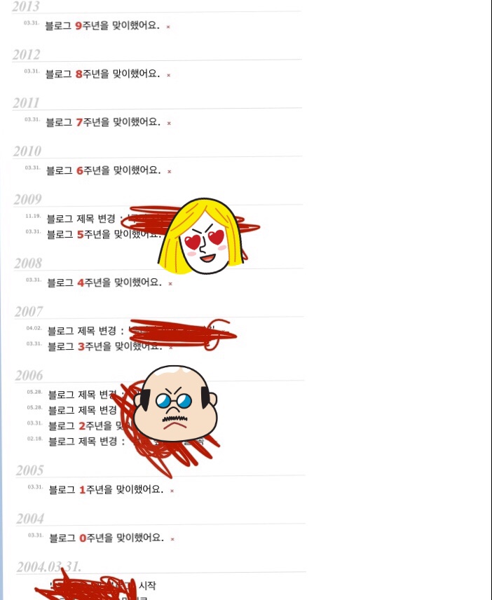  오래된 블로그 2004년도..