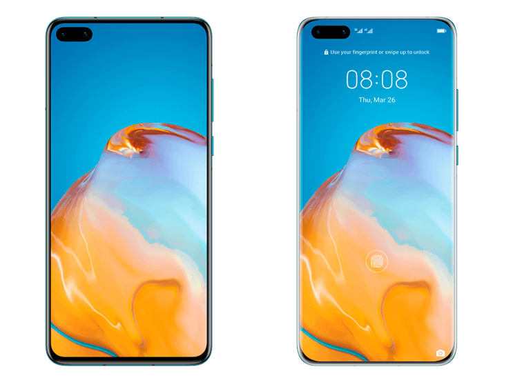  HUAWEI P40 P40 Pro 실물 렌더링