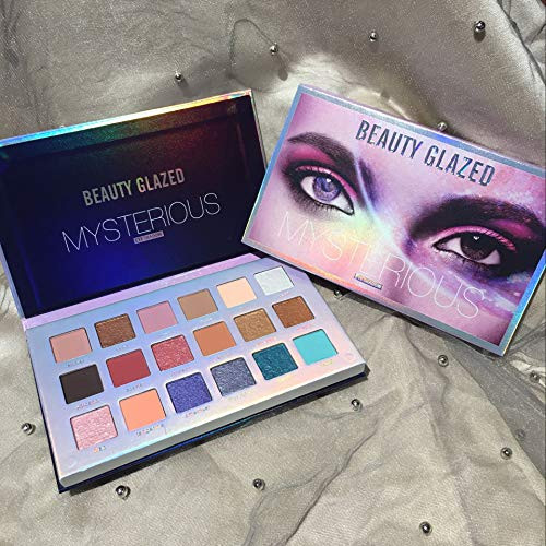  ️ Beauty Glazed Mysterious Eyeshadow Palette Matte Shimmers Makeup 18 Colors Pigme [32,100원]
