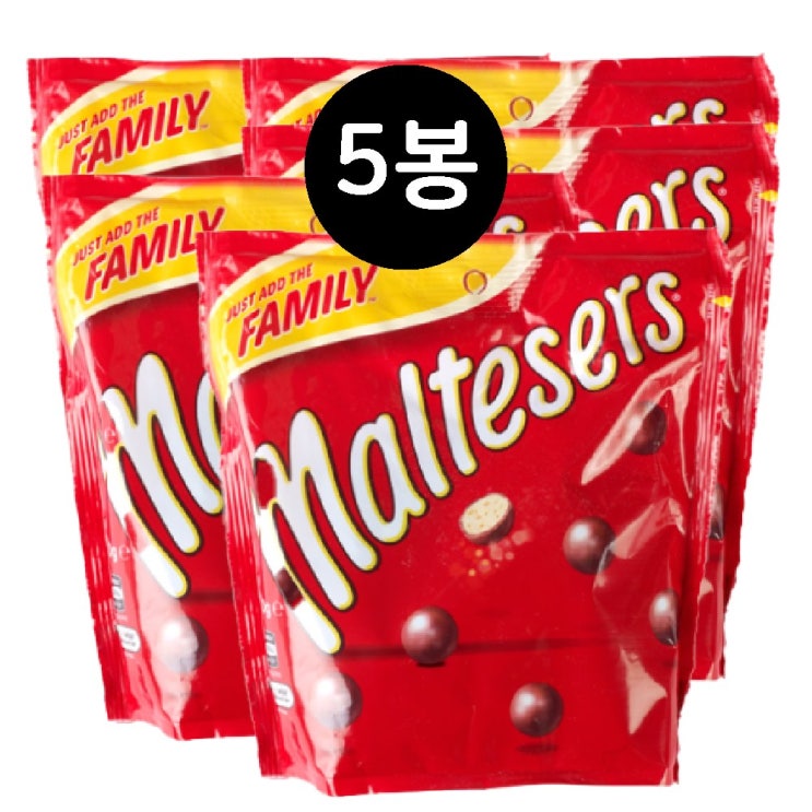   몰티져스 초코볼 패밀리 팩 250g 5개