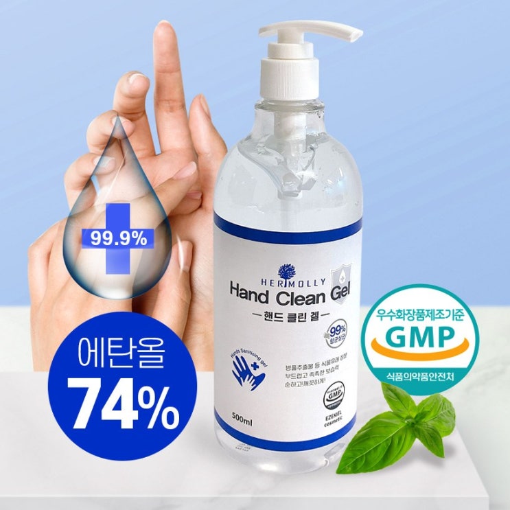  빽스마켓 에탄올 74% 손세정제 500ml 대용량 소독 겔타입 세니타이저, 1개, 500g