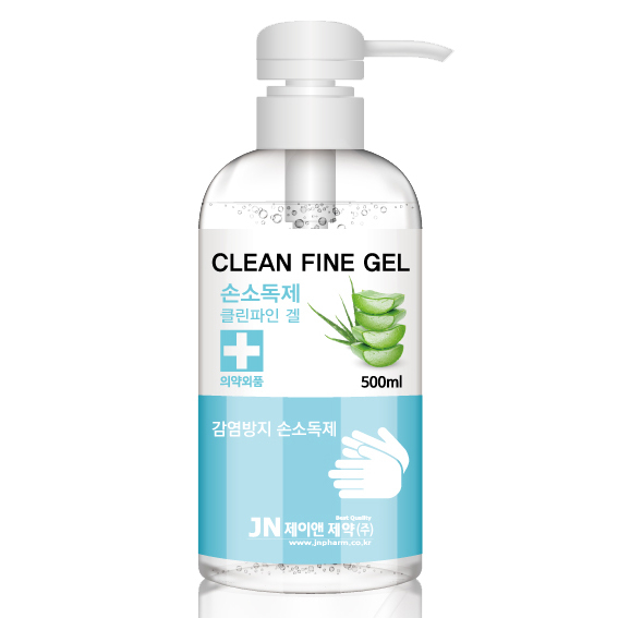 제이앤제약 클린파인겔 손소독제500ml 손소독제, 1개, 500mg