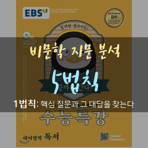  [수능국어칼럼] 국어 비문학 공부법 5법칙(1)