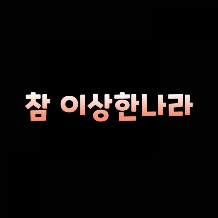  참 이상한나라 결국우리가 또 해결할겁니다
