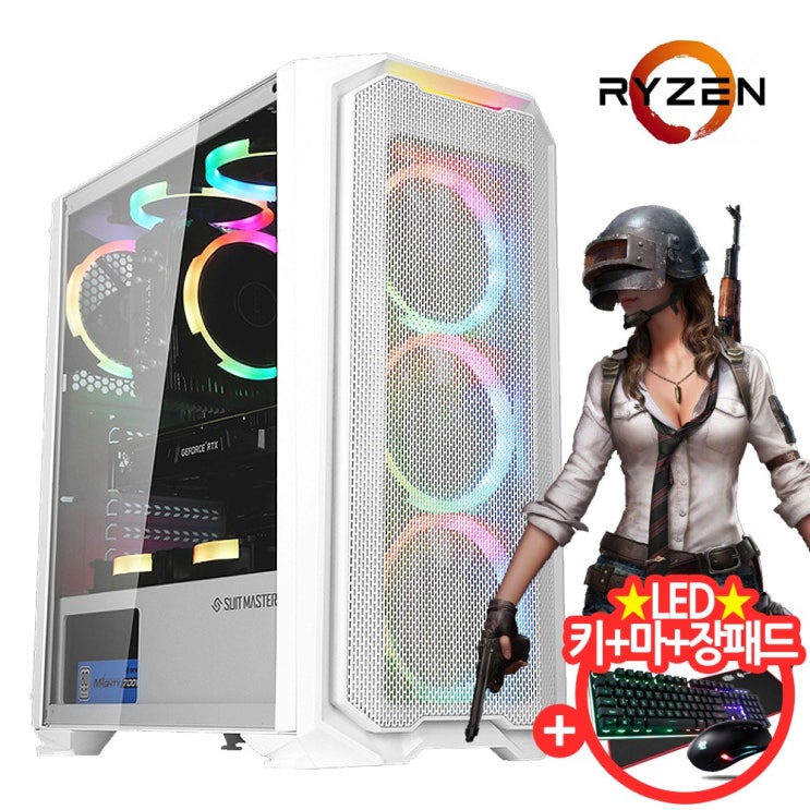   조립레베카 라이젠R5 1500X GTX1060 최신게이밍 배그 옵치 리그오브레전드 피파 게이밍 유투버 컴퓨터 본체 PC 조립PC 1500