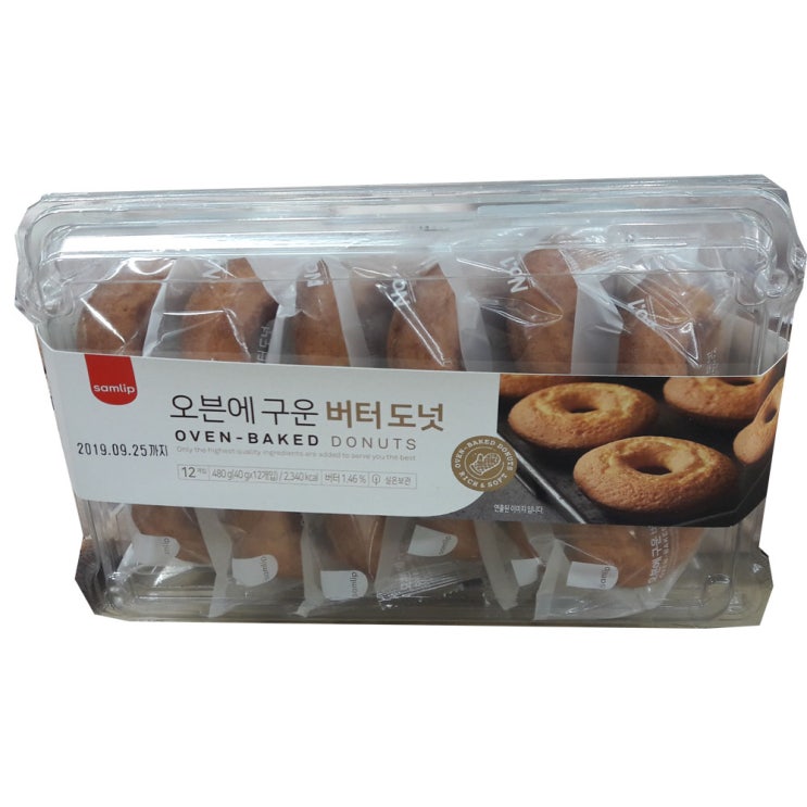   삼립버터도넛 삼립 오븐에 구운 버터도넛40g X 12입 12개입 40g