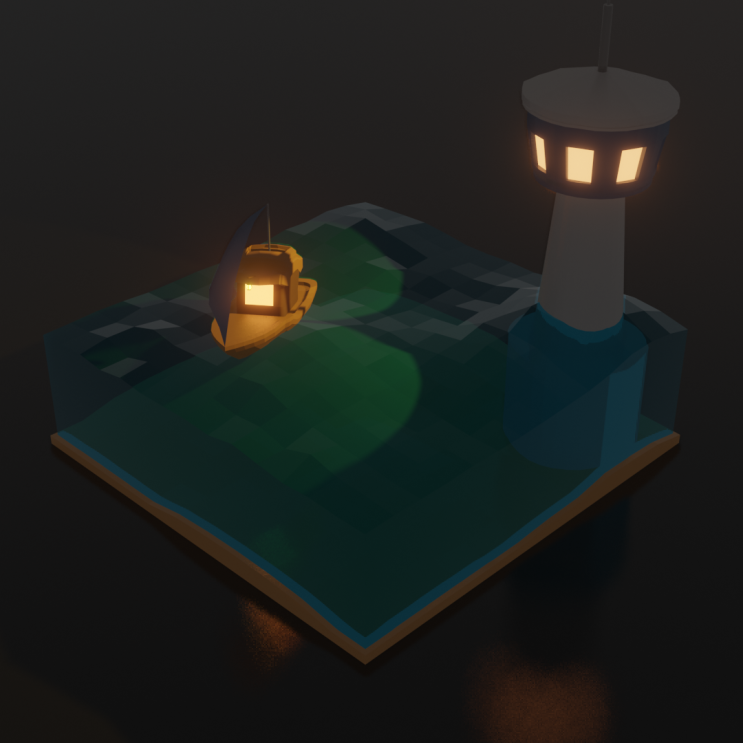 [Blender3D] 블렌더3D 로우폴리 오브젝트 제작 연습