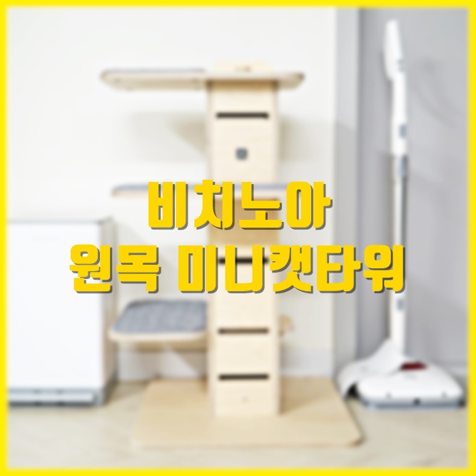  원목 미니 캣타워는 역시 비치노아 (미니켓타워)