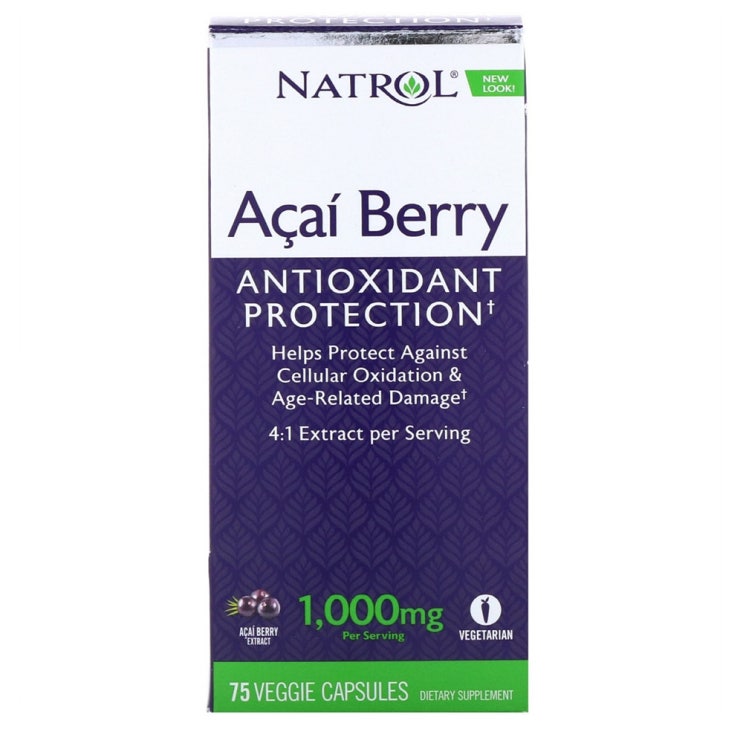 Natrol 나트롤 아사이 베리 1000 mg 75 베지 캡, 1세트, . 추천해요 Natrol 나트롤 아사이 베리 1000 mg 75 베지 캡, 1세트, . 추천해요