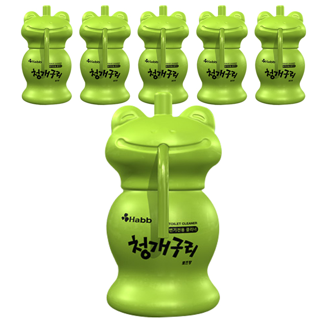  [품절예상][가성비굿]하비비 청개구리 자동 변기세정제, 120g, 6개 제품을 놓치지 마세요~~