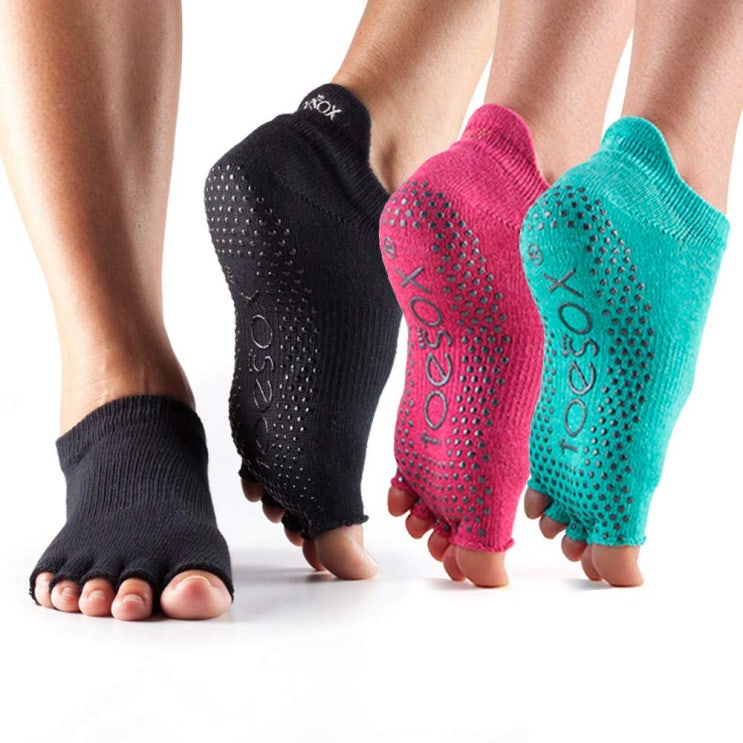  toesox 토삭스 멀티팩 로우라이스 하프토 댄스발레필라테스 요가양말