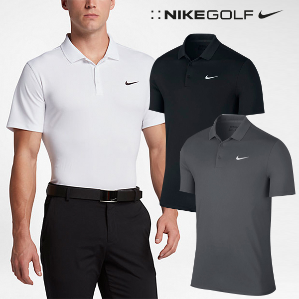 나이키 골프 모던핏 폴로 티셔츠 블랙