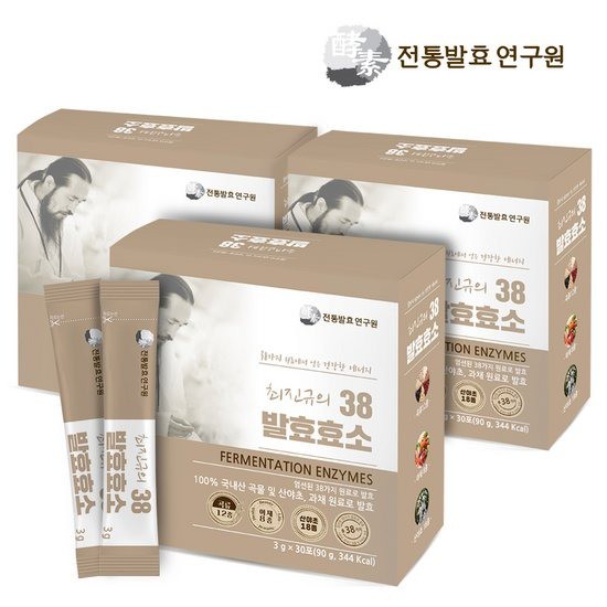  한국전통발효연구원 최진규의 38 발효효소 3박스 상세설명 참조 없음