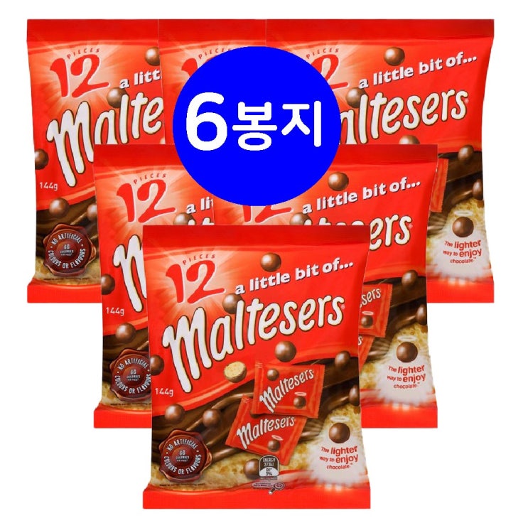   몰티저스 초코볼 개별포장 12개 144g X 6봉지 1개