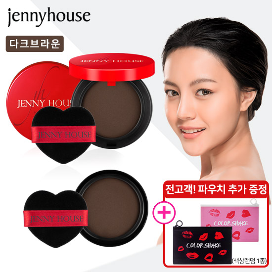제니하우스 살롱코드 헤어-핏 커버 쿠션 본품1개 + 리필1개 +파우치1종, 1세트, 다크브라운 추천해요 제니하우스 살롱코드 헤어-핏 커버 쿠션 본품1개 + 리필1개 +파우치1종, 1세트, 다크브라운 추천해요