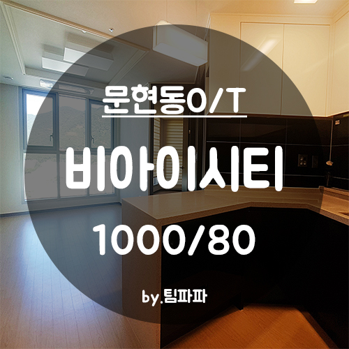  [부산 서면/문현동] 국제금융센터 비아이시티(BICITY) 오피스텔 투룸