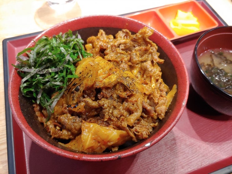  [을지로맛집]오미식당 매운차돌덮밥 데리야끼치킨덮밥 라멘까지