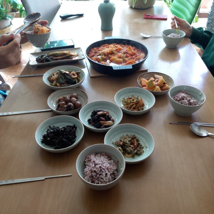  [주말밥상] 집밥메뉴 밑반찬 감자짜글이 상차림