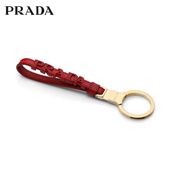   해외명품 PRADA 1PP105 2EBW F068Z 사피아노 가죽 로고 키링