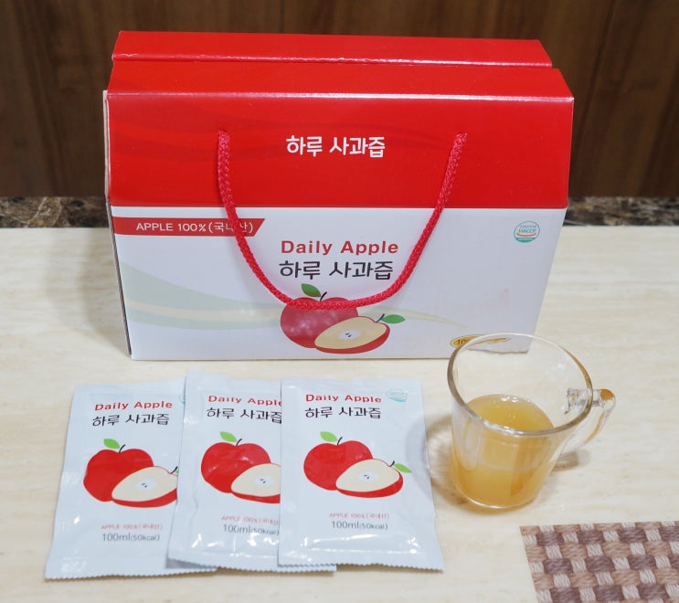  아기사과즙 최고 맛있네 하루건강 하루사과즙