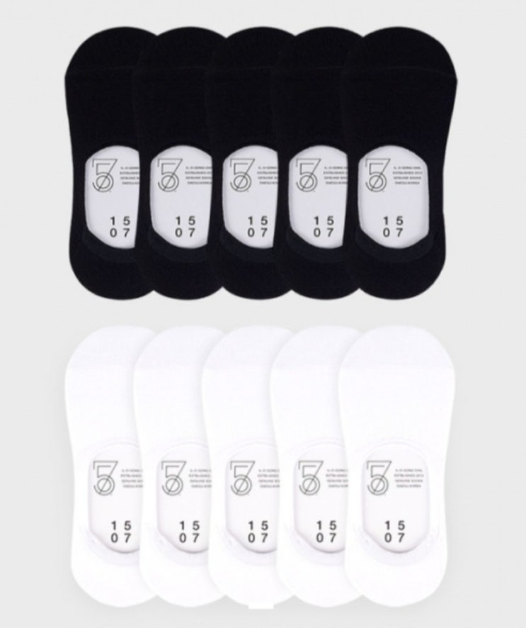  [10PACK] 1507 페이크 삭스(실리콘 처리) _ 화이트/블랙 벗겨지지 않는 발목 양말 추천