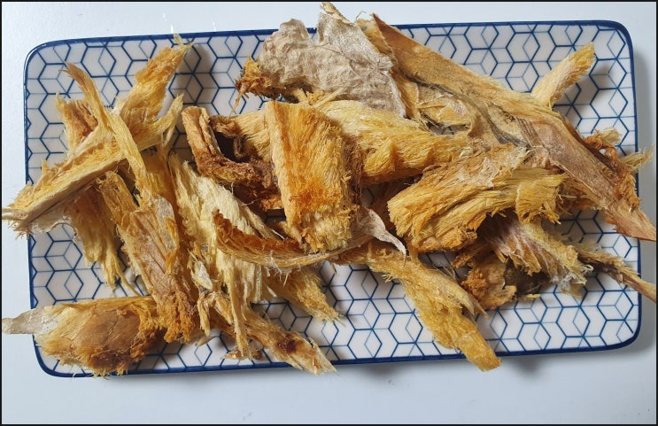  쿠팡으로 주문한 황태포로 에어프라이어 돌리기