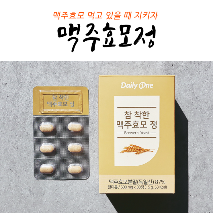 맥주효모정 먹고 있을 때 지키자