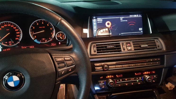  BMW F10 안드로이드 / 원격시동 신형키 + 블루트스 스마트폰 앱키