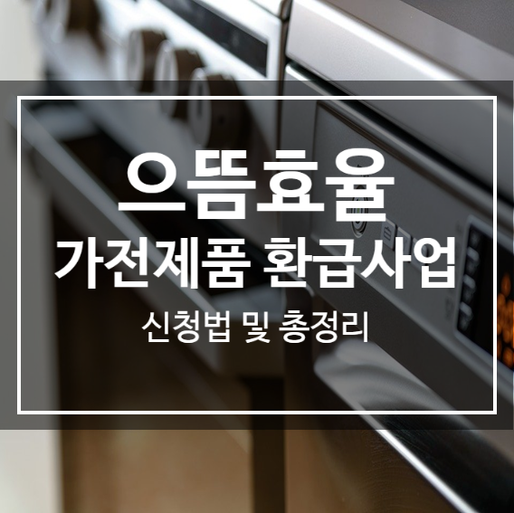  고효율 가전기기 환급 신청법, 서류 등 총 정리 (코로나19 지원 - 1인당 30만원)