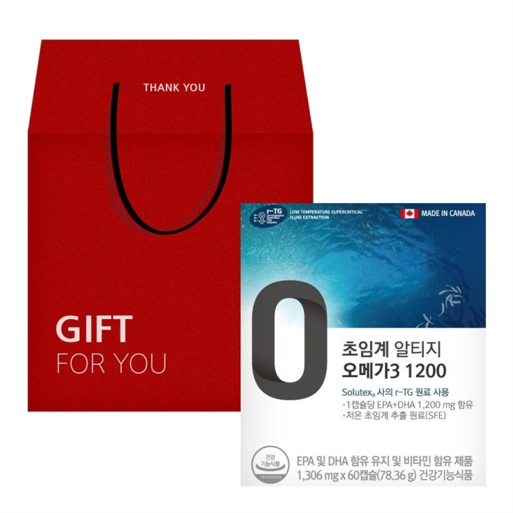  인기 아이템   온푸드 초임계 알티지 오메가3 1200 선물세트 - 26,530 원 최고