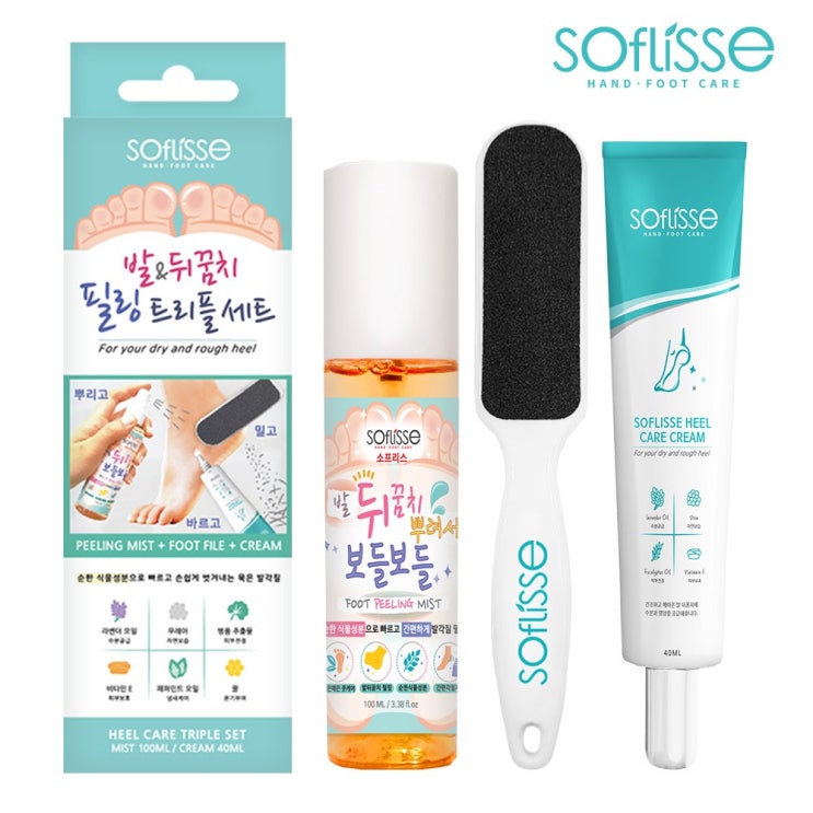 소프리스 발&뒤꿈치 케어 트리플 세트 /3종구성, 단품, 단품 추천해요 소프리스 발&뒤꿈치 케어 트리플 세트 /3종구성, 단품, 단품 추천해요
