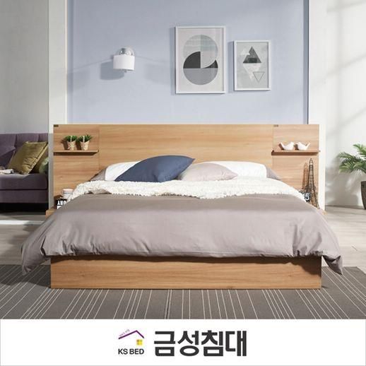  금성침대 방송상품특가[금성침대]심플라인 7존독립 평상형침대(퀸), 월넛 추천해요