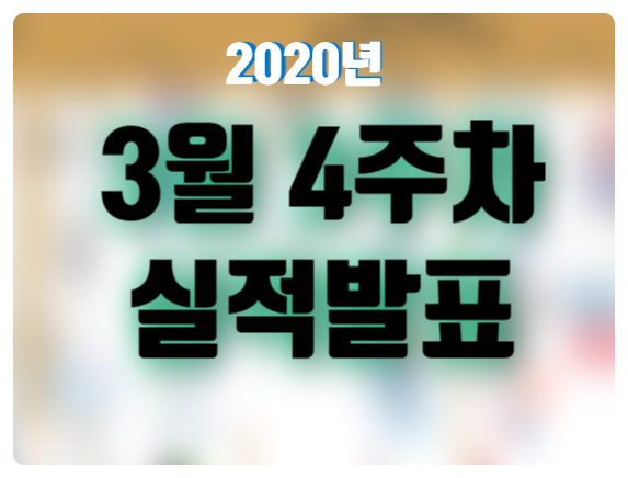  2020년 미국주식 기업 실적발표 - 3월 4주차