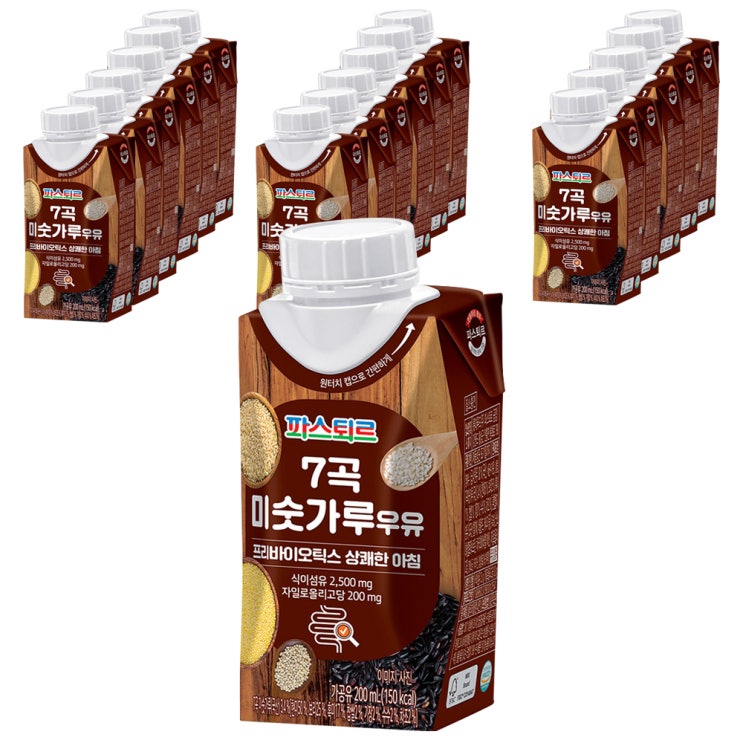 (로켓배송)파스퇴르 7곡 미숫가루우유, 200ml, 18개 추천해요 (로켓배송)파스퇴르 7곡 미숫가루우유, 200ml, 18개 추천해요