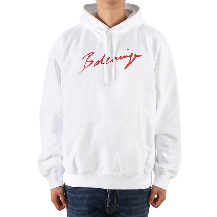 부자프젝 Balenciaga시그니처 로고 583215 TFV64 9783 남자 후드 긴팔 기모 맨투맨 티셔츠 655,900