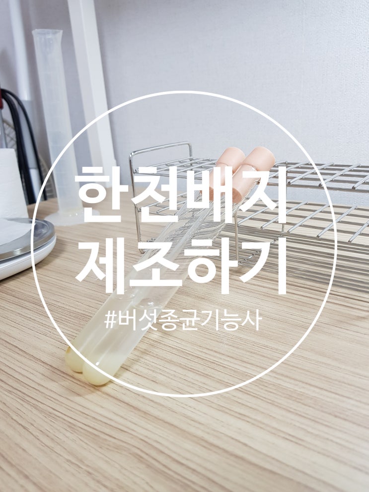  [버섯종균] 버섯종균기능사 실기 #1 사면배지 제조/한천배지 제조/사면한천 배지/피펫사용법