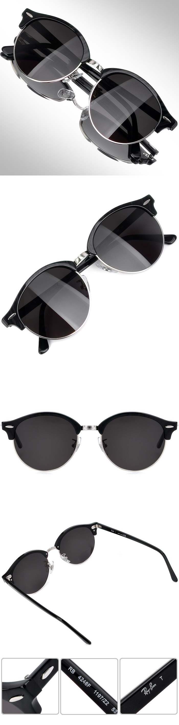  레이밴 RB4246F 아시안핏 명품 칼자이스렌즈 선글라스 RB4246F-1197-BKZ / RAY BAN / 트리시클로