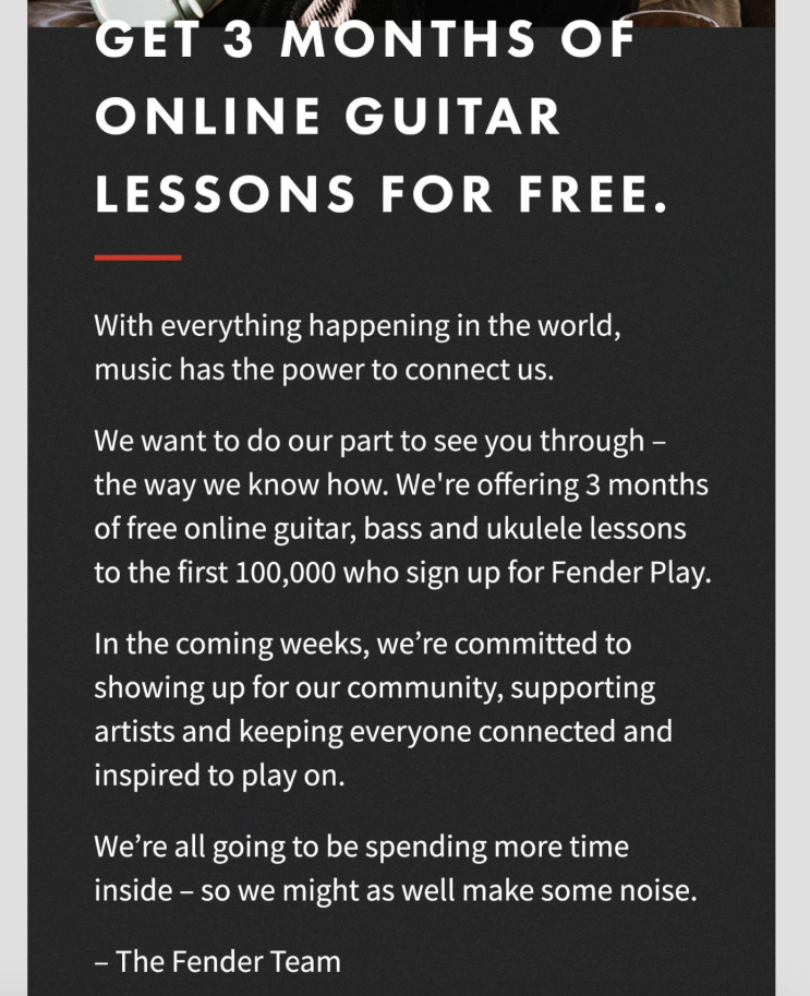 고퀄리티 온라인 기타 레슨이 무료, 펜더 플레이(Fender Play), 묻지도 따지지도 말고 일단 신청하세요