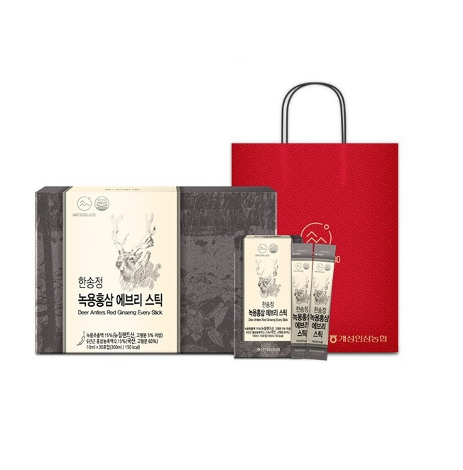농협 한송정 녹용홍삼 에브리스틱 30포 1세트+쇼핑백, 없음, 상세설명 참조 추천해요 농협 한송정 녹용홍삼 에브리스틱 30포 1세트+쇼핑백, 없음, 상세설명 참조 추천해요
